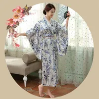 Traditionnelle Japonais Kimono Femmes à manches longues Vêtements anciens japonais Cosplay Cosplay Asie Pacific Islands Clothing228E