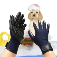 Glove di toelettatura per cani per guanti per animali domestici gatto guanti da bagno pioli pettina