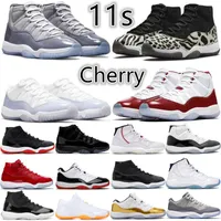Jumpman 11 Basketball Shoes 11s Mens High OG Cherry Animal Instinct Cool Grey Bred Concord 45 Gamma Blue Low Pure Violet Citrus Men Women Sneakers Trainers Size 36-47