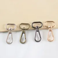 5PCS Bag Metal Belt Buckle Swivel Trigger Hummerlås Rotary Snap Hook Clip DIY Keychain Ring KeyRing Craft Bag Hardware Parts