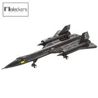 Mailackers SR 71 Blackbird Keşif Uçak Modeli Yapı Blokları Arkadaşlar Askeri Silah İnşaat Blok Oyuncaklar Erkek 220715