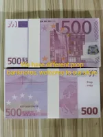 Prop Euros Most Movie Realistic Play Money Business Copy Bank 500 Note Nachtclub Fake Paper für Sammlung 31 ATBCN