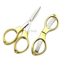 New Stainless Steel Folding Scissors Outdoor Fishing Tools Portable Fishing Line Cutter Multifunctional Household Tailor Scissors DD