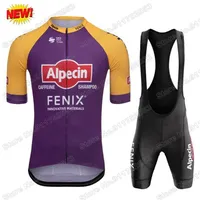 Racing Sets Suit Alpecin Finex 2021 Team Cycling Jersey Set Men Summer Clothing Road Bike Shirts Bicycle Bib Shorts MTB Wear Maill212S