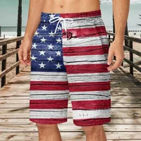 Мужские шорты Mens Water Quick Y летние дни независимости брюки карманные шнурки для роликовой набор купальники 42men's