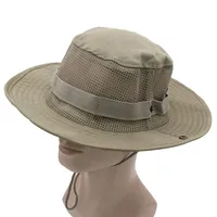Sombreros al aire libre Boonie Mesh Cap -Para protección del sol, pesca en la playa de senderismo de remo de remo de remo