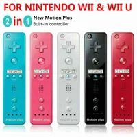 2 In1 Wireless Remote Gamepad Controller Built-in Motion Plus For Wii /wii U For Nin Tend Wii U Remote Controle Joystick Joypad AA220315