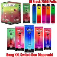 Bang XXL Switch Duo Disposable Device Pod Kit E-cigarettes 2 In 1 2500 Puffs 1100mAh Battery 7ml Prefilled Cartridge Pods Vape Sti262R