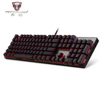Official MOTOSPEED CK104 Gaming Wired Mechanical Keyboard 104 Keys Real RGB Blue Switch LED Backlit Anti-Ghosting for Game285Y
