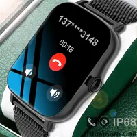 2022 Novos Homens Mulheres Smart Watch Rate Heart Pressure Monitor SmartWatches IP68 Waterprooftor Xiaomi Huawei Iphone SmartWatch
