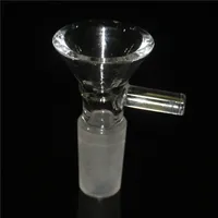 Dicke Glasschüssel für Shisha 14 mm 10 mm männliches Gelenk klarer Trichterschalen Rauchen Stück Werkzeug für Tabakbongöl DAB Rig Brennen Wasserrohr