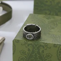 Luxo Marca Ring Designer estilo Casal Anel Personalidade Simples para Anéis Amante Moda Alta Qualidade Prata Banhado Jóias Fornecimento Feminino Presentes