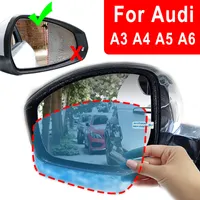 Anti Sis Araba Ayna Pencere Temizle Film Sticker Audi A3 S3 8 V 8 P A4 S4 B6 B7 B8 B9 A5 S5 A6 S6 C6 C7 Quattro Cam Yağmur Geçirmez