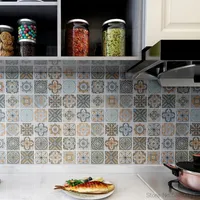 Mosaïque épaissis carrelage sticker auto-adhésif cuisine salle de bain papier peint en vinyle adhésif étanché