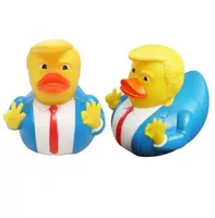 DHL Fast PVC Trump Bath Duck Bath Floating Water Party Supplies Funny Toys Gift Creativo 8.5 * 10 * 8.5cm C0412