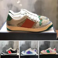 Screener Spor Sneaker Kirli Ayakkabı Vintage Sıradan Ayakkabı Deri Canvas Web Stripe Luxurys Tasarımcıları Kulüp Kauçuk taban Klasik Spor Giyim