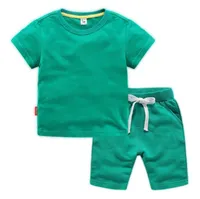 Neue Sommer-Marken-Trainingsanzug Sets Baby-Kleidung Anzug Kinder FODE Jungen Mädchen Cartoon T-Shirt Shorts 2pcs/Set Kleinkind Casual Clothing Kinder