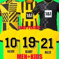 Haaland Futbol Forması 22 23 Futbol Gömlekleri Reus Dortmund Neongelb Bellingham Humels Brandt Reyna Erkek Çocuk Kiti 110th Özel Baskı 2022 2023 Hayranlar Oyuncu Sürümü