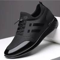 Oein Homme Sneakers Quality 6cm Chaussures Britanniques Augmentation Steamers Casual respirant Status de Big Taille Chaussures de bureau Men 220318