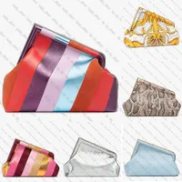 first sequinned bag Oversized F metal clasp laminated leather diagonal striped motif clutch Crossbody shoulder Handbags bags purse wallet evening bag