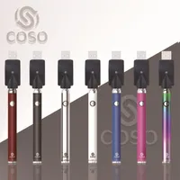 COSO Preheat VV Battery 380mAh Vape Pen Variable Voltage USB Charger Slim Battery Kit For 510 Thread Thick Oil Cartridges Ta262S