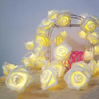 Strings Meter Rose Flower LED String Light Drivs av Battery Wedding Garland/ Year/ Birthday Room Decor.girls Fairy Lightled Stringled
