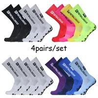 4Prairs Set FS Football Socks Grip Non Slip Sports Professional Competition Rugby Soccer Men and Women 220518