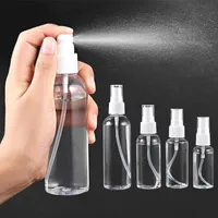 Speicherflaschen Gläser nachfüllbarer Reise transparentes Plastik Parfüm Atomizer Mini leere Sprühflasche tragbar 30/50/100 ml Handwäsche -Bütten