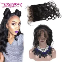 Virgin Hair Indian Body Wave 360 Lace Frontal Unprocessed Frontal Closure Beauty Hair Extensions Body Wave Natural Frontals262Y