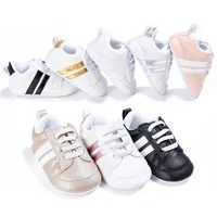 Baby Shoes PU Leather Sneakers Newborn Baby Crib Shoes Boys Girls Infant Toddler Soft Sole First Walkers243K