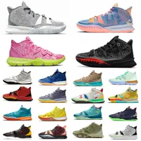 2022 New Kyrie 7 Chaussures de basket-ball Daughters Bred Copa Soundwave Brooklyn Top Quality Weatherman World 1 People Expressions Men Kyries Trainers Sports Sneakers