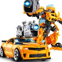 새로운 20cm 새로운 변환 장난감 애니메이션 로봇 자동차 액션 피겨 플라스틱 쿨 영화 항공기 공학 모델 키즈 소년 선물 309G