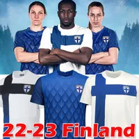 S-3XL 2020 2021 Finlandia National Team Jerseys de fútbol Pukki Skrabb Raitala Jensen Suomi New Home White White Alete Blue Men Football Camisetas Uniformes