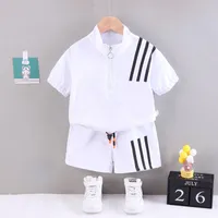 Boys Summer Clothing Sets Kids Boys Fashion Short Sleeve Tops Pants Baby Boy Toddler Casual Clothes Outfit 0-5Year