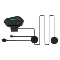Moto bluetooth 5.0 casco moto cuffia wireless kit di telefonate a mani libere stereo stereo auricolare auricolare lettore musicale