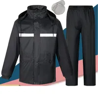 Men&#039;s Tracksuits Raincoat And Rain Pants Suit Outdoor Fishing Clothes Men&#39;s Women&#39;s Fashion Reflective Motorcycle Riding RaincoatMen