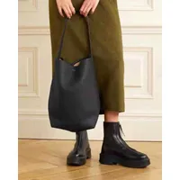 Designväska raden hinkväska liten stor och mångsidig ny tote handväska stor kapacitet enkel axel bärbar riktig läder handväska sj