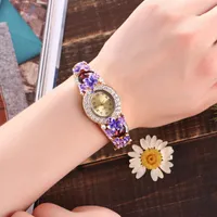 Montre-bracelets 5pcs Bracelet pour femmes Luxury Watchs Dames Dress Quartz Wristwatch Manual Chine