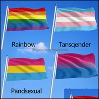 Banner Flags Festive Party Supplies Home Garden Gay Flag 90X150Cm Rainbow Things Pride Bisexual Lesbian Pansexual Lgbt Drop Dhfpj