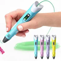 Pen de impressão 3D de segunda geração Pen Diy 3D Pen Abs Plaio Filamento Artes 3D Pen Pen Creative Gift for Kids Design Pintura Desenho C336p