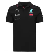 새로운 팀 버전 F1 포뮬러 원 레이싱 슈트 짧은팔 티셔츠 폴로 셔츠 라펠 인쇄 자동차 바지에 맞춰 커스터마이징 2