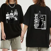 T-shirts masculins drôles satoru gojo jujutsu kaisen tshirt été hommes manches courtes surdimensionnées t-shirt décontracté taille xs-4xlmen's