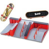 Mini Finger Tking Board Age Moying Toys Practice Deck Skateboard Ramp Track Track Truil Educational Toy for Boy Gift 220608