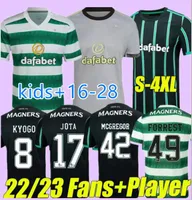 22 23 Celtic Home FC Soccer Jerseys Abada Jota Ajeti Giakoumakis Daizen Carter-Vickers Kyogo 2022 2023 McGregor Turnbull Starfelt Men Kid
