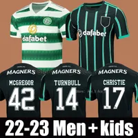 22 23 Celtic Away Home Soccer Jersey Jota Ajeti 2022 2023 Mens Kids Abada McGregor Turnbull Kyogo Starfelt Carter-Vickers 아기 주니어 유아 축구 셔츠 키트