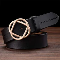 Cinturones de cuero de yklymyxjunia cinturones de moda damas cinturón de cuero de la marca femenina para mujeres 220428