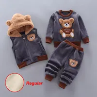 Kleidung Sets Mode Baby Jungen Kleidung Herbst Winter Warm Girls Kinder 3PCS Outfits Anzug geborene Säuglings -Setsclothing