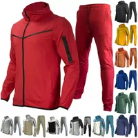 Tasarımcı İnce Erkekler/Kadın Spor giyim Techs Polar Pantolon Takipleri Takımlar Erkek Track Sweat Su Su Coats Man Jogger Tracksui Ceket Hoodies Sweatshirts 2 Parça Set