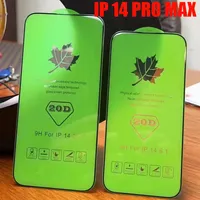 20D Wysokiej jakości szklany szklany ochron ekranu telefonu dla iPhone'a 14 13 12 Mini 11 pro Max XR XS Samsung A12 A22 A32 A42 A52 A37 A02S A03S