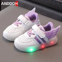 Size 21-30 Kids LED Lights Sport Sneakers Girls Boys Children Luminous Running Shoes Baby Glowing Toddler Shoes buty dla dzieci 220616
